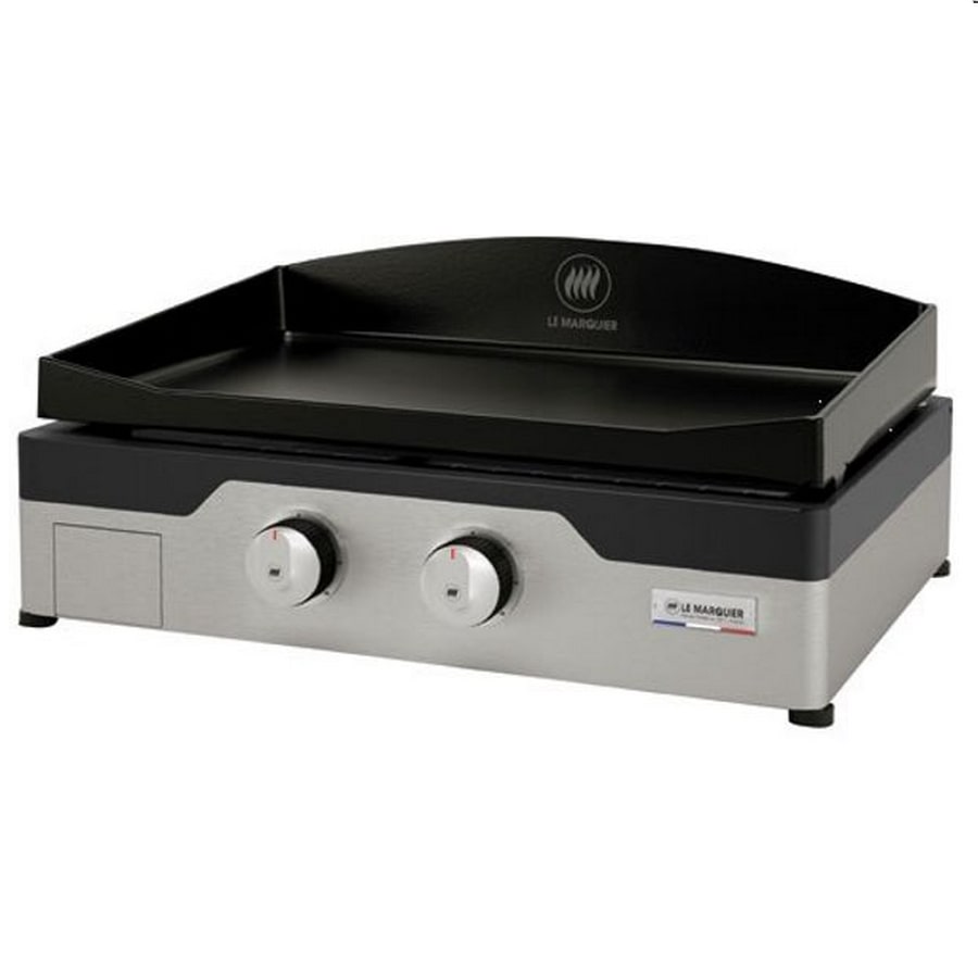 LE MARQUIER Plancha Gaz 5400w Plaque Fonte émaillée 60x40cm PLSA260D