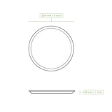 thumbnail of BIOZOYG 100 Stück Einwegteller Ø 23cm Palmblatt-Teller, rund, biologisch abbaubar, umweltfreundlich, kompostierbar, wiederverwertbar, Wegwerfteller