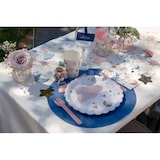 thumbnail of 50 runde Tischsets hellblau Vlies Ø 34 cm Einweg Platzsets