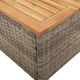 thumbnail of vidaXL 3-tlg. Bistro-Set mit Kissen Grau Poly Rattan Akazienholz