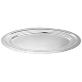 thumbnail of aro Bandeja para servir, acero inoxidable, 38 x 25 x 1.8 cm, ovalada, plata