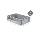 thumbnail of PROREGAL Eurobox NextGen Insight | HxBxT 17x40x60cm | 34 Liter | Seite offen | Eurobehälter, Transportbox, Transportbehälter, Stapelbehälter