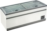 thumbnail of KLIMAITALIA Statische Insel mit geneigtem, flachem Glas. Vertikale Öffnung. LED-Beleuchtung. Automatisches Auftauen. Temperatur -18°C/-21°C. IGLOO21