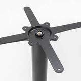 thumbnail of 60 cm hoge ronde tafel met zwart onderstel en wit marmeren blad