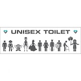 thumbnail of Dreifke® Aufkleber | Toilette Unisex, Folie, selbstklebend, 200x65mm