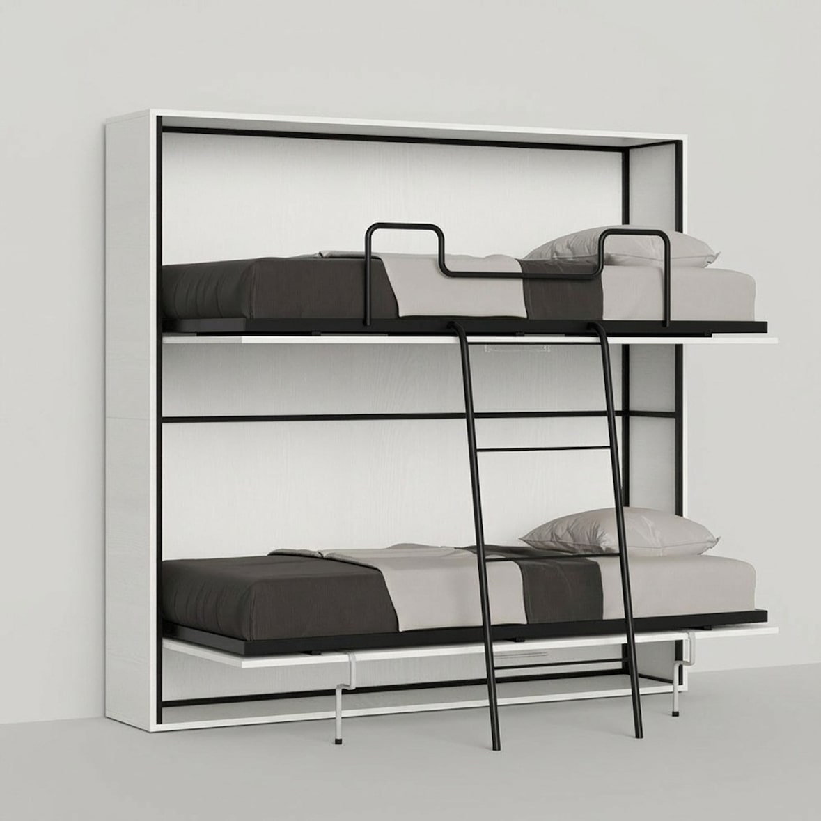 Letto a castello a scomparsa doppio materasso 85x185cm Kando 2MBF-VE90DOPKORI03-BF-MT