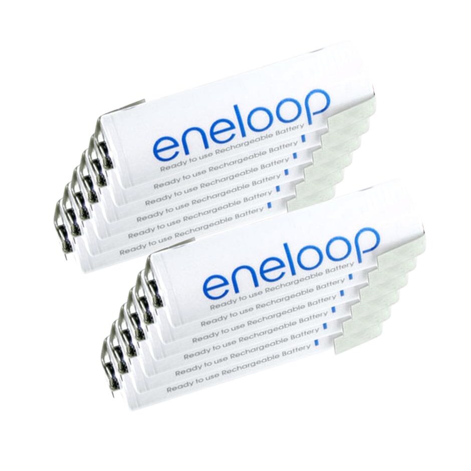 12er Set Panasonic Eneloop AA Mignon Akku 1.2V 2000mAh mit Lötfahne Z-Form