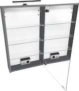 thumbnail of Badezimmermöbel-Set Spiegelschrank Waschtisch Badschrank grau mit Füßen V-90.59F-01