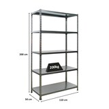 thumbnail of PROREGAL Étagère charge lourde BIG METAL SHARK | HxLxP 200x110x50cm | 200kg par niveau | Galvanisé