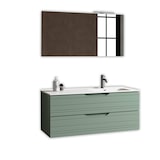 thumbnail of AQA Design Composizione da bagno in MDF vasca DX 4 pezzi SOLMIRA verde salvia L.121 P.46,5 H.190 MPSO41-SAL