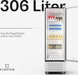 thumbnail of GrandCooler Getränkekühlschrank | 306 L | LED-Beleuchtung | mit Rollen | 4 Regale Silber