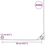 thumbnail of vidaXL Abdeckplane 650 g/m² 4x5 m Weiß