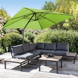 thumbnail of Ampelschirm 3×3 m neigbar, drehbar, aus Aluminium grün – Oviala