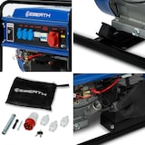 thumbnail of EBERTH 5500W Stromerzeuger, Notstromaggregat mit E-Start, 13PS Benzinmotor, 400V/230V/12V Anschlüssen, AVR & Ölmangelsicherung