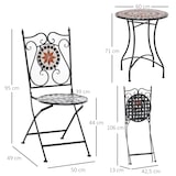 thumbnail of Outsunny - Garten-Bistroset - Ф60 x 71H cm - mehrfarbing