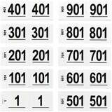 thumbnail of Benza - Garderobenummers cloakroom – Set 1 t/m 1000 – Dubbele Tickets - Wit