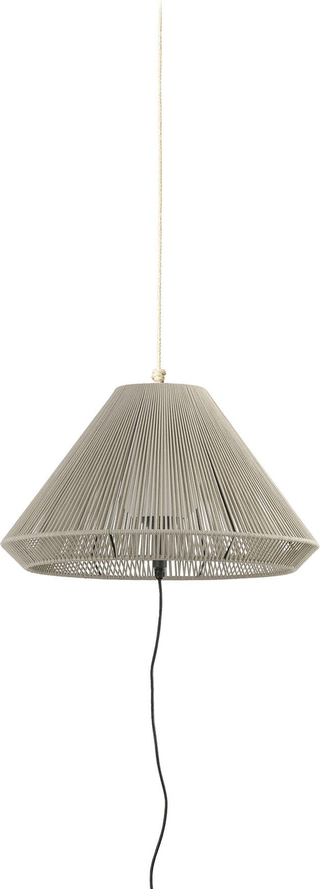 SAIGON OUT C70 Tragbare Lampe und Aufhängung grau/beige Lochkappe