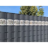 thumbnail of zaun|zu® Sichtschutzstreifen PREMIUM Dekor Floral1 Sichtschutz Anthrazit 2,55m