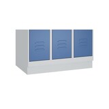 thumbnail of C+P Wäsche-Spind Classic PLUS, Sockel, 2 Abteile, 1950x600x500mm, 9016/9016