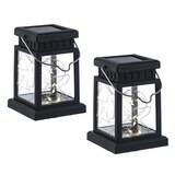 thumbnail of LED Solar Mini Laternen Deko Gartenlaternen Lichtsensor 12,5cm 2er Set