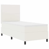 thumbnail of vidaXL Boxspringbett mit Kopfteil Creme und Weiß 90 x 200 cm Cordstoff