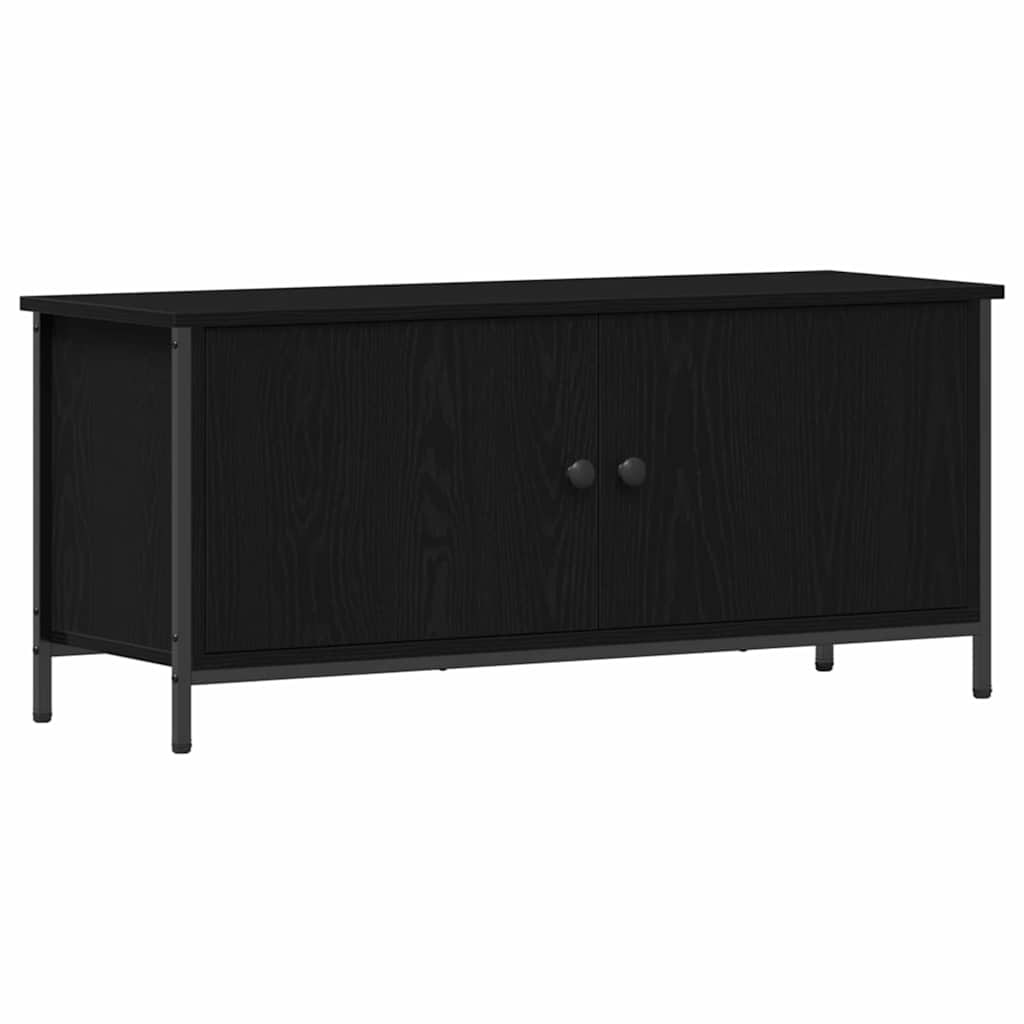 vidaXL TV-Schrank Schwarze Eiche 100 x 35 x 45 cm Holzwerkstoff
