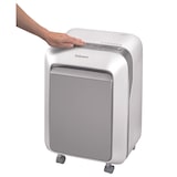 thumbnail of Destructora trituradora de papel Fellowes LX221 blanca, 3-5 usuarios, destruye hasta 20 hojas en microcorte 2x12mm, DIN P-5, papelera 30L/1100 hojas