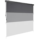 thumbnail of tectake Estor vertical ELOISE con 2 soportes de pared - 200 x 250 cm gris oscuro