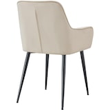 thumbnail of Capa de veludo para cadeira de jantar Ferndale creme