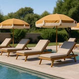 thumbnail of Parasol droit inclinable rond D.2 m