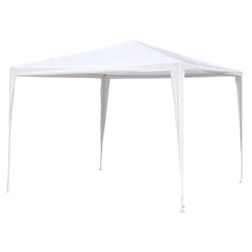 Pavillon 3x3 m Gartenpavillon Gartenzelt Partyzelt Partypavillon Partyzelt weiß : Weiss