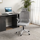 thumbnail of Vinsetto silla de oficina de malla silla de escritorio giratorio altura y reposacabezas ajustable con reposabrazos carga 120 kg 58x61x102-119 cm