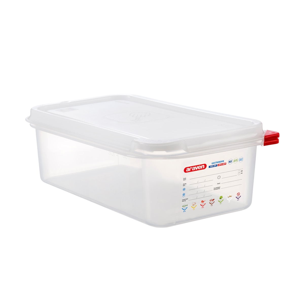 Araven Hermetico Pp Gn1/3 100Mm 4 L Transparente