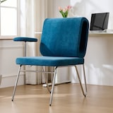 thumbnail of Bürostuhl 77×70×89 mit integrierter Katzenhöhle Katzenbett Ergonomisch Kratzfest Holzrahmen Stoff Komfort Homeoffice Tiermöbel Blau