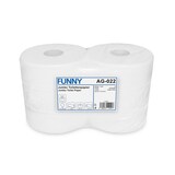 thumbnail of Funny Jumbo Toilettenpapier 6 Rollen, 2-lagig, geprägt, Zellstoff, hochweiß, Ø25cm, Kern 7,6 cm