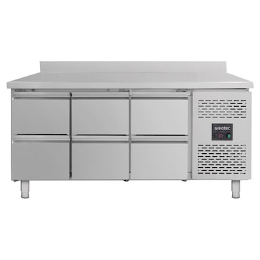 EASYLINE gekoelde toonbank 700 / 6 laden incl. achterwand - monobloc