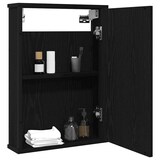 thumbnail of vidaXL Bad-Spiegelschrank Schwarz Eiche-Optik 42x12x60cm Holzwerkstoff