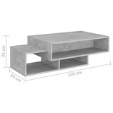 thumbnail of Couchtisch Spanplatte V2 | vidaXL : Farbe - Betongrau