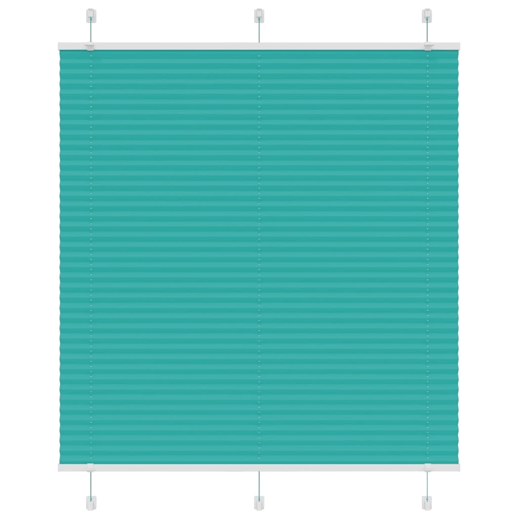 vidaXL Plissee Petrolgrün 115x150 cm Stoffbreite 114,4 cm Polyester