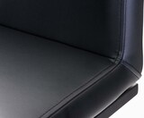 thumbnail of CHEFGASTRO Barhocker MANHATTAN Schwarz Kunstleder HxBxT 86x42x44cm Kunstleder Schwarz Barstuhl