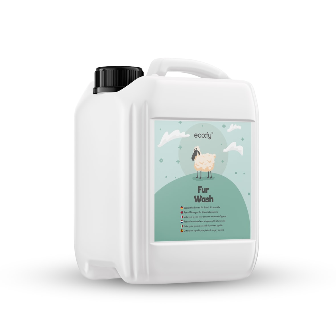 eco:fy Spezial Fell-Waschmittel - 2.5l - Waschmittel mit Lanolin für Schaf- & Lammfelle