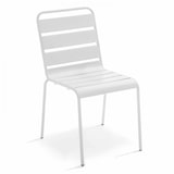 thumbnail of Chaise de terrasse en métal blanc - Oviala