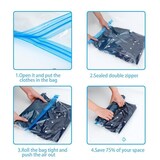 thumbnail of Intirilife 10x Vakuumbeutel in TRANSPARENT 40 x 50 - Vakuum Aufbewahrungsbeutel Kleiderbeutel zum Rollen