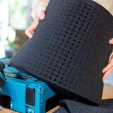 thumbnail of HMF 1456-40 Rasterschaumstoff Würfelschaum, 345 x 550 mm, Double-Size, Koffereinlage, Tabletop, Höhe: 40 mm