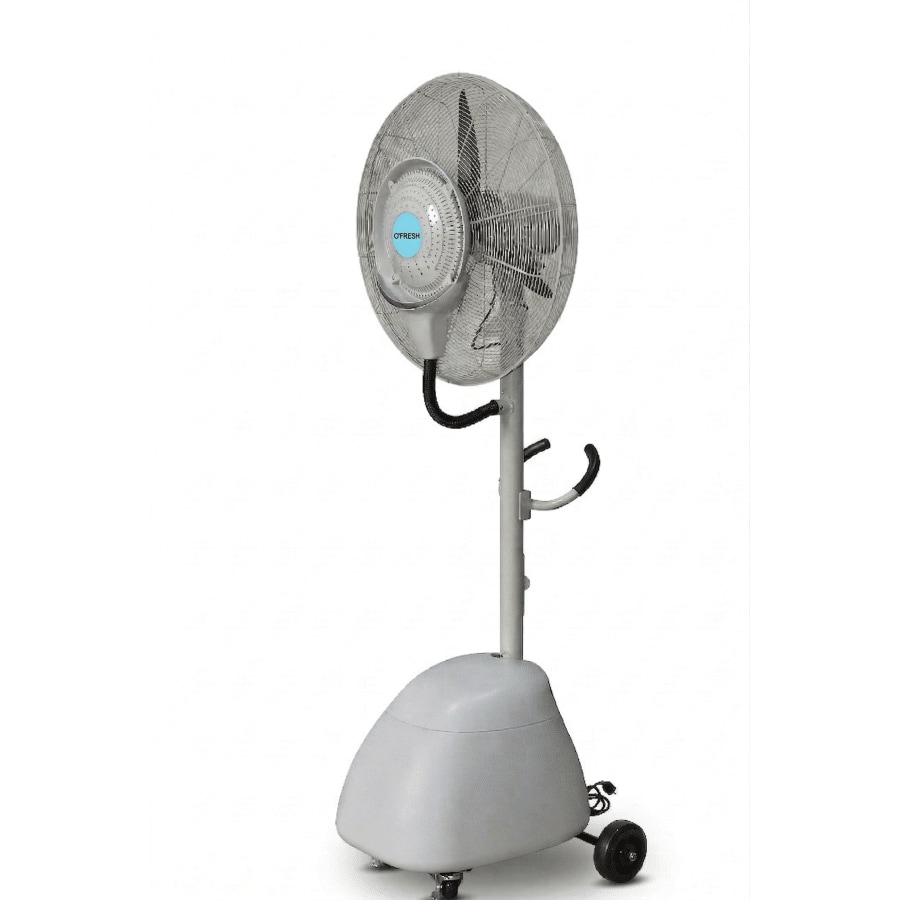 O'FRESH Außenbereich Hochleistungs-Nebelventilator - Terrasse - Grau - 195 cm - 240W - 16 Std. Laufzeit - Wasserrecycling