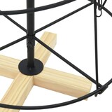 thumbnail of vidaXL Weihnachtsdeko mit Ständer Schwarz 125 cm Stahl