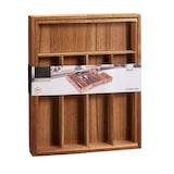 thumbnail of WellHome - Uitschuifbare bestekbak van acaciahout 34x28-45xH5cm