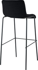 thumbnail of CHEFGASTRO Barhocker MAUI Stoff 4-Fuﬂ Gestell Schwarz HxBxT 100x43x48cm Stoff Schwarz Barstuhl