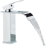 thumbnail of ROSA | Premium hotel waterval badkamerkraan chroom | Gastronomie RVS mengkraan wastafel | Design kraan hoekig