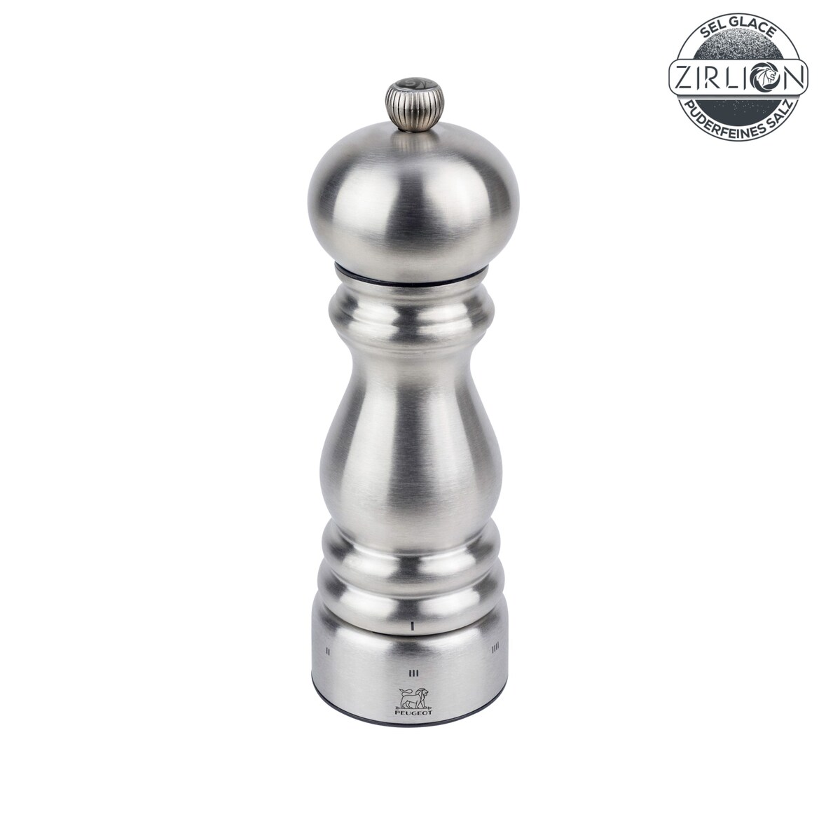 PEUGEOT Salzmühle PARIS CHEF 18cm Edelstahl Silber uSelect Zirkonia-Mahlwerk